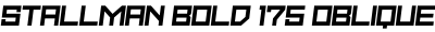Stallman Bold 175 Oblique